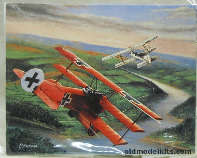 Blue Max 1/48 Fokker DR-1 - A. Drl. No. 425/17 JG1 Manfred von Richthofen April 1918 - Bagged plastic model kit